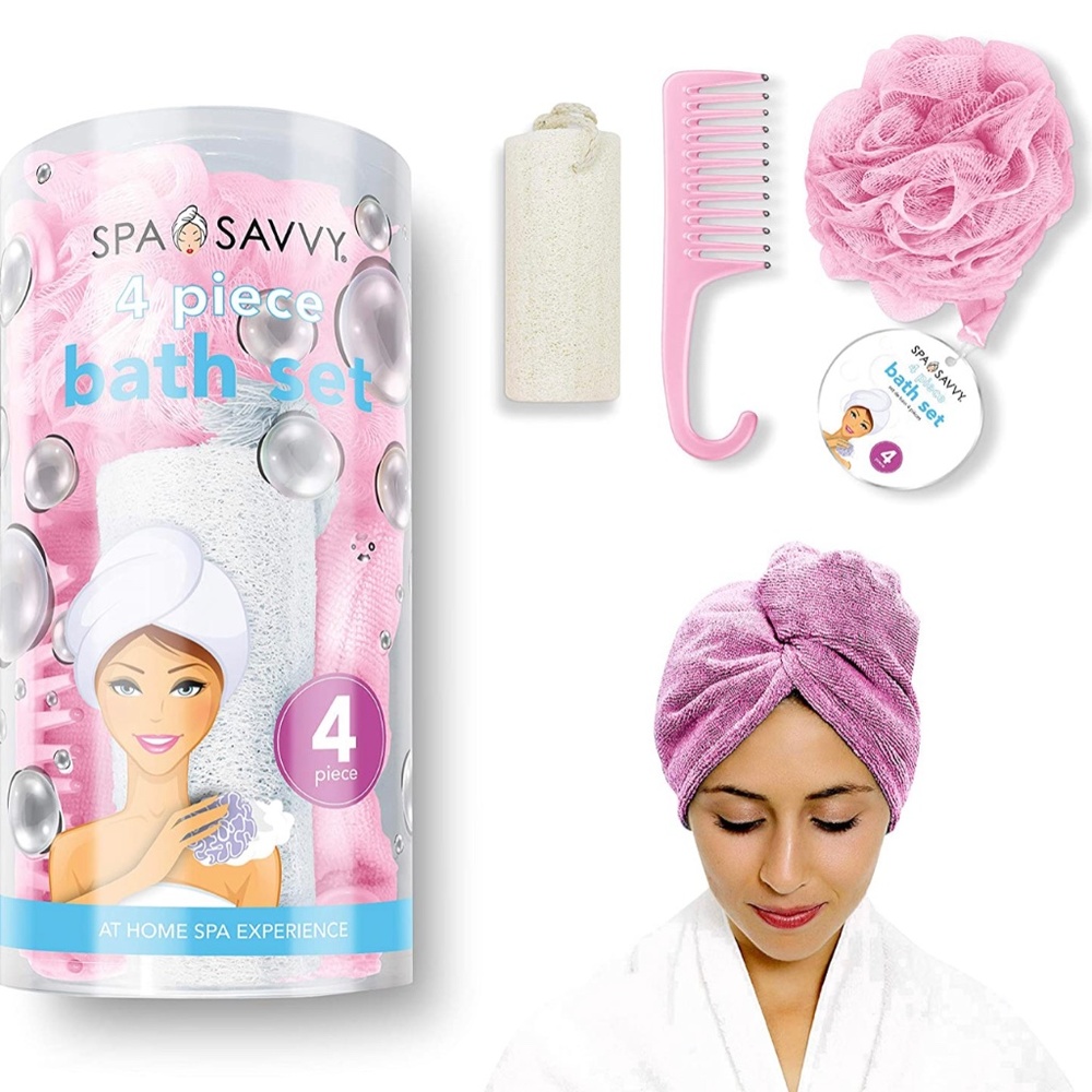 Spa Savvy. 4 Piece Bath Gift Set For Women